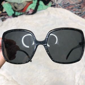 Large black sunglasses by Beausoleil Paris